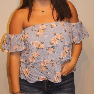 American eagle off the shoulder top